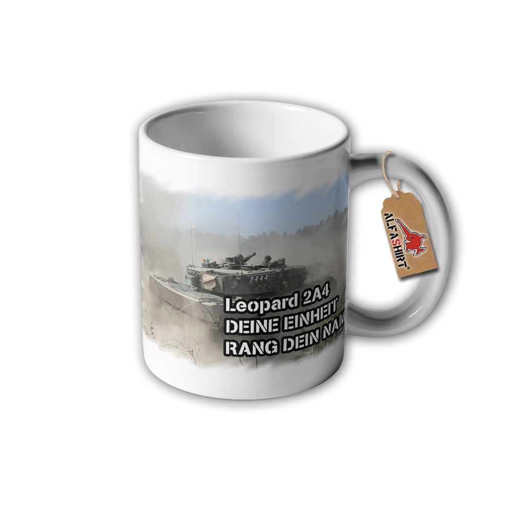 Tasse Leopard 2A4 Bundeswehr Panzer Leo Bataillion Kompanie Dienstgrad #31637