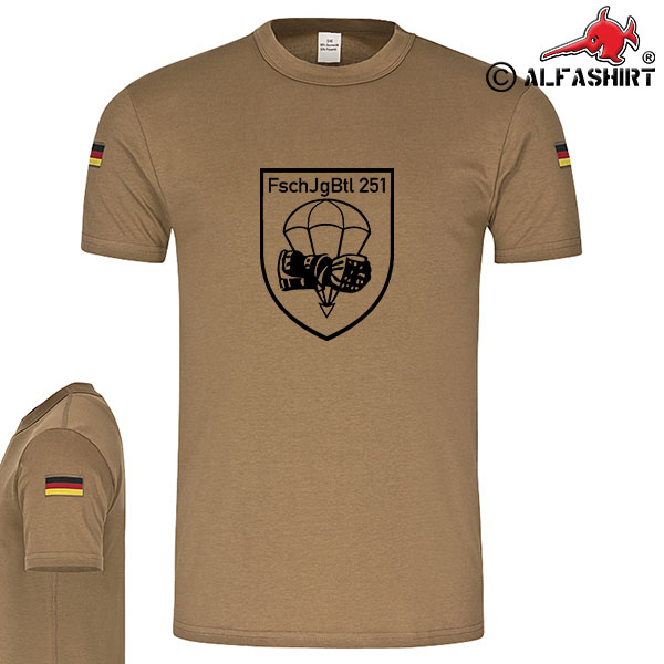 FschJgBtl 251 Paratrooper Battalion BW Calw original tropical shirt # 15368