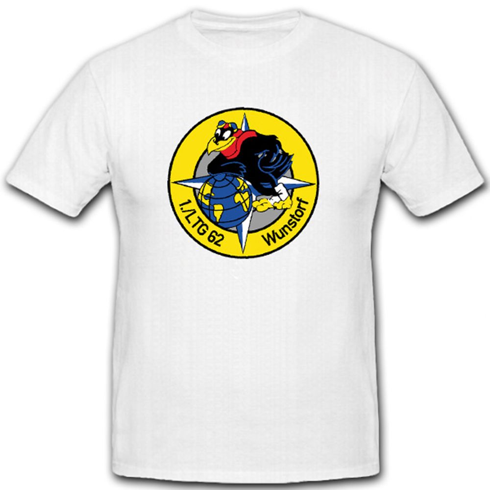 1LTG62 Wunstorf Bundeswehr Luftwaffe Deutschland Militär Wappen - T Shirt #8262