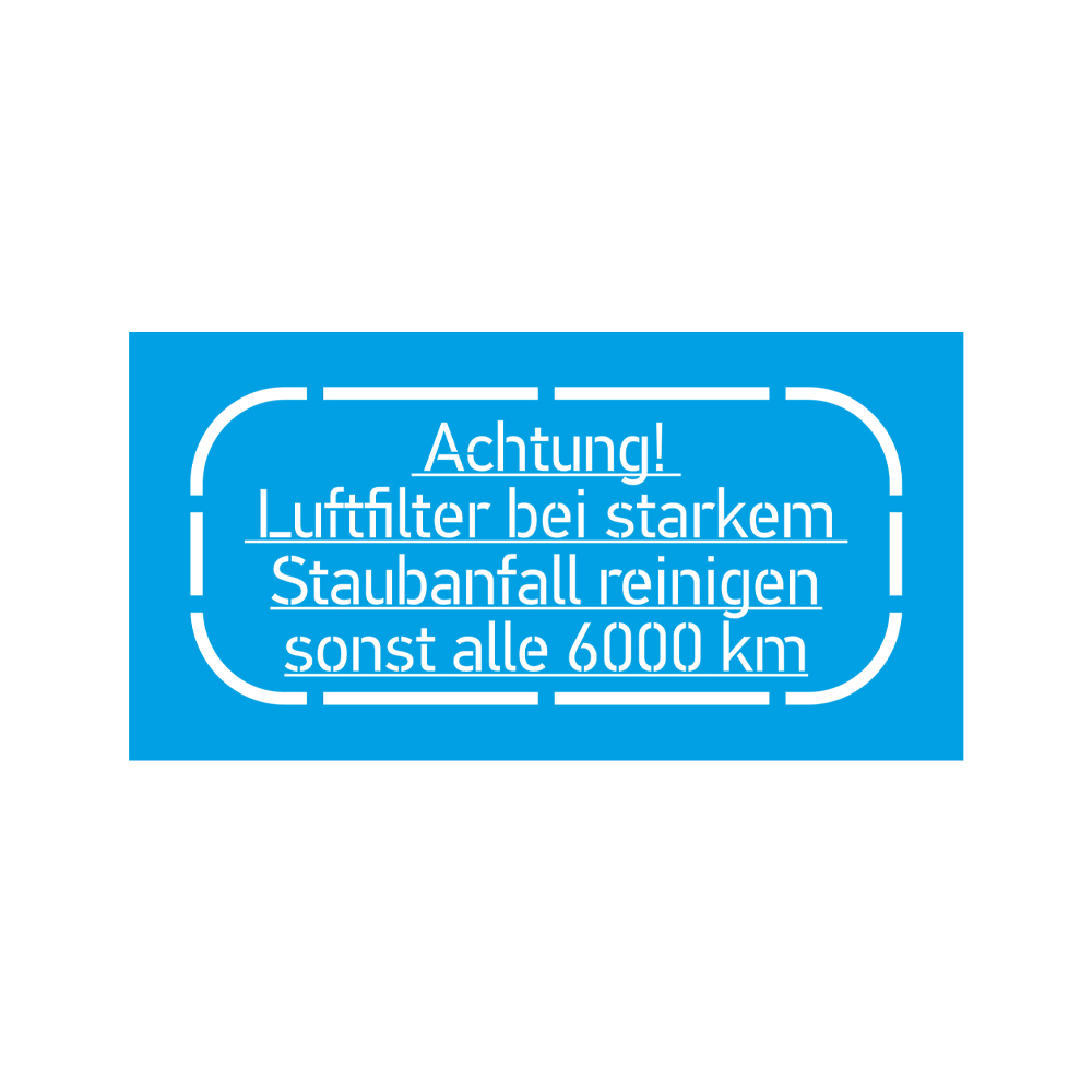 Lackierschablonen Aufkleber Reinigung Motorrad Oldtimer Beschriftung 9x4#A7324