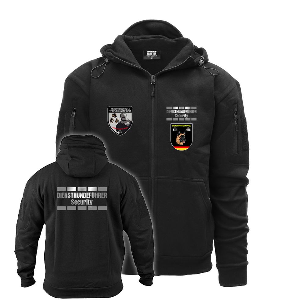Tactical Hoodie Zipper Security Diensthundeführer Verfügungseinheit #K03637