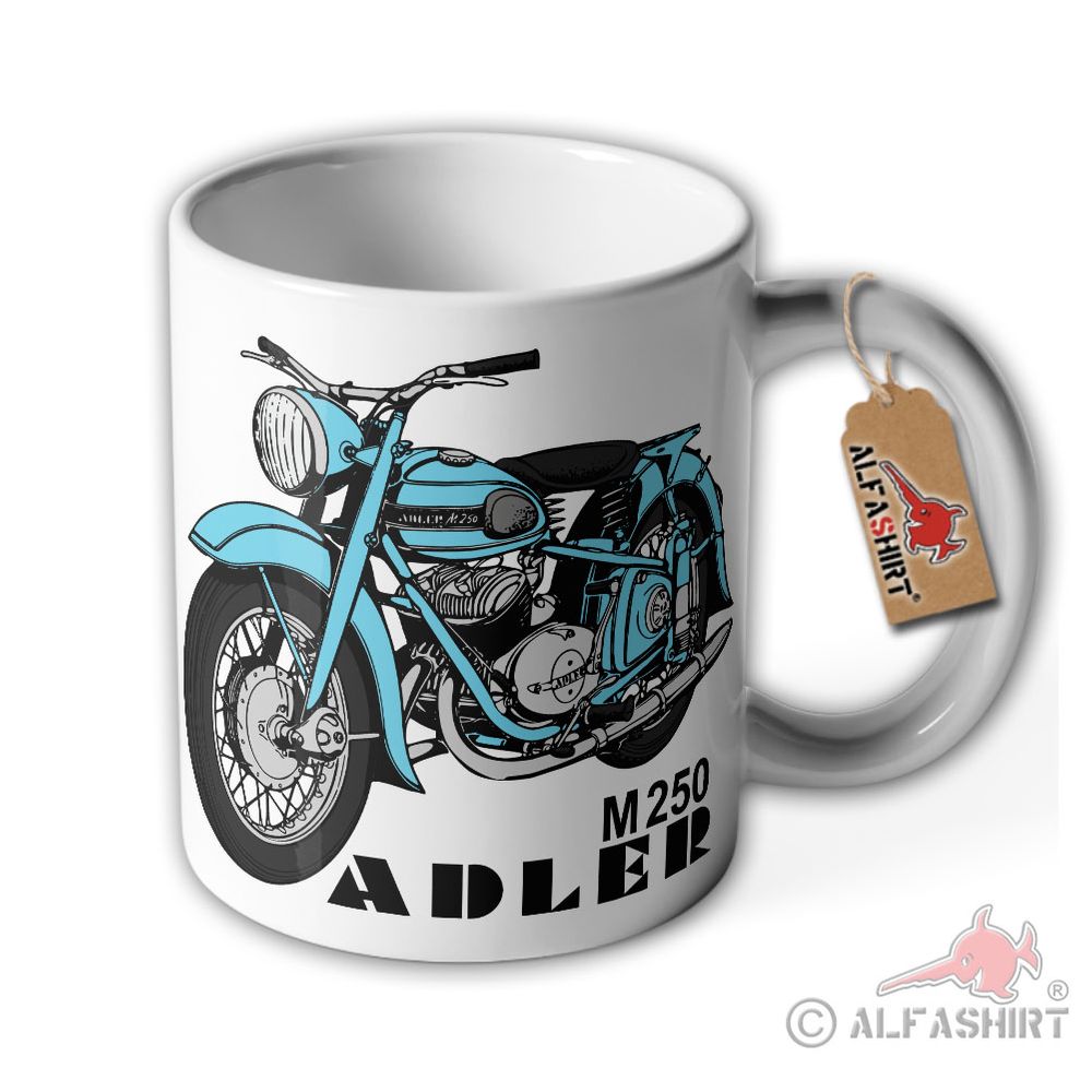 Tasse Ader M 250 Luftgekühlter Zweizylinder Zweitaktmotor Motorrad #40676