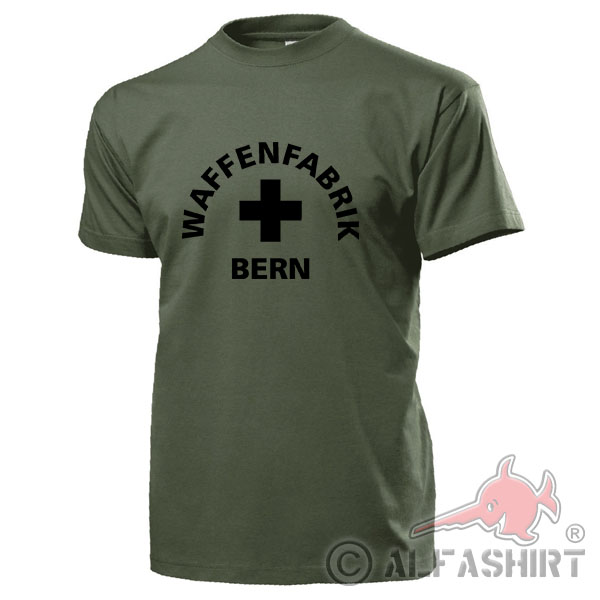 Waffenfabrik Bern Eidgenössische Schweiz W+F Waffen Hersteller - T Shirt #17664
