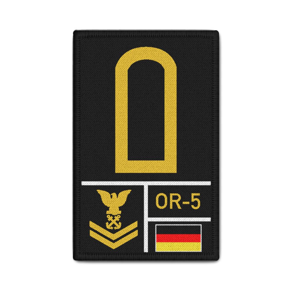 Rank Patch Bundeswehr Heer Luftwaffe Marine Schwarz #BW-Patch