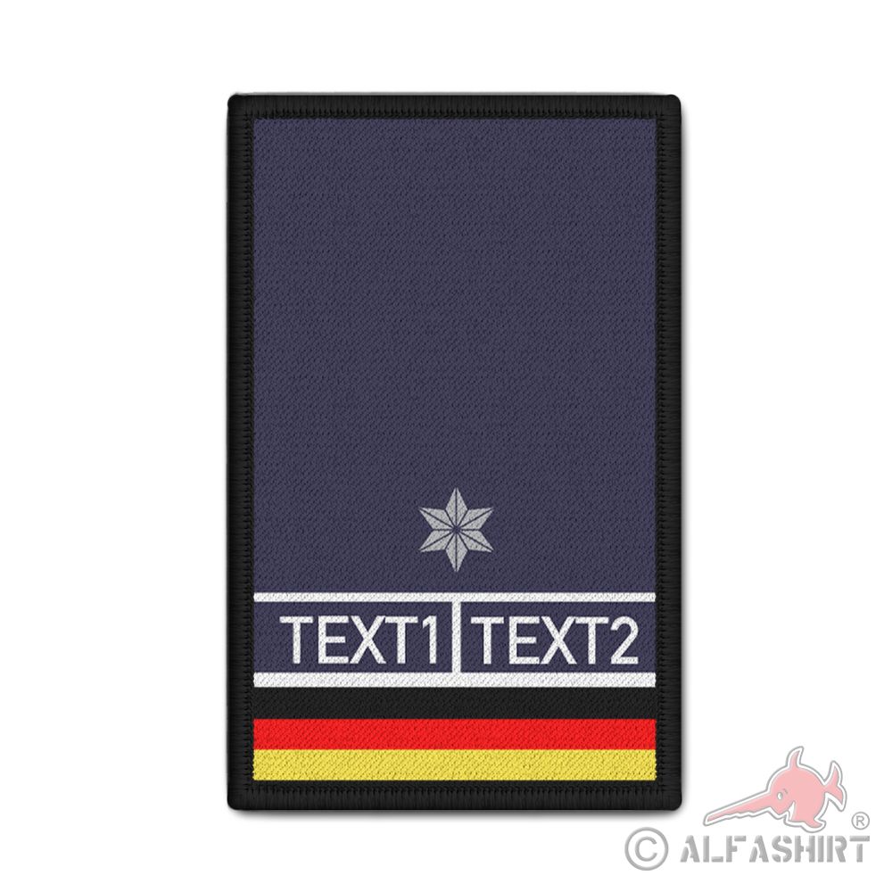 Rank Patch personalizable Police Commissioner PK Police State #42452