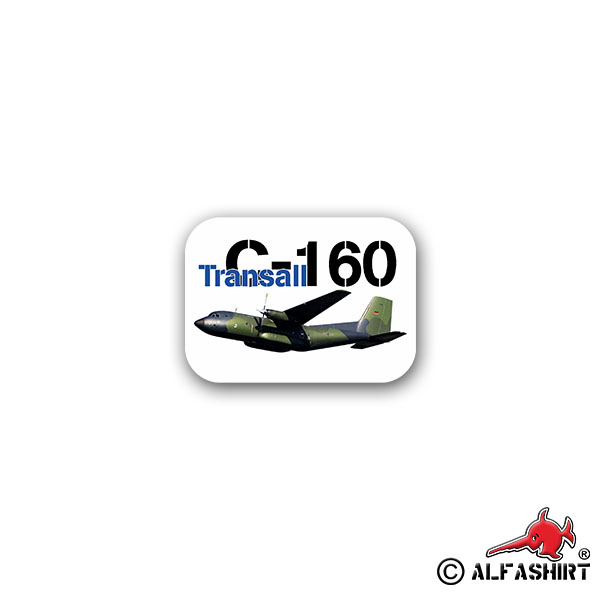 Sticker Transall C-160 tactical transport aircraft Army 10x7cm # A2310