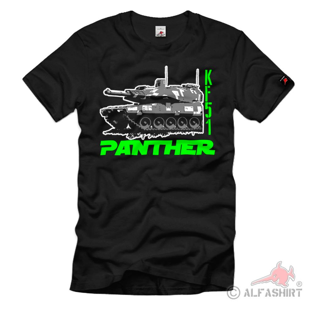 KF51 Panther Panzer New Main Battle Tank 130mm Kanone Rhein T-Shirt #39826