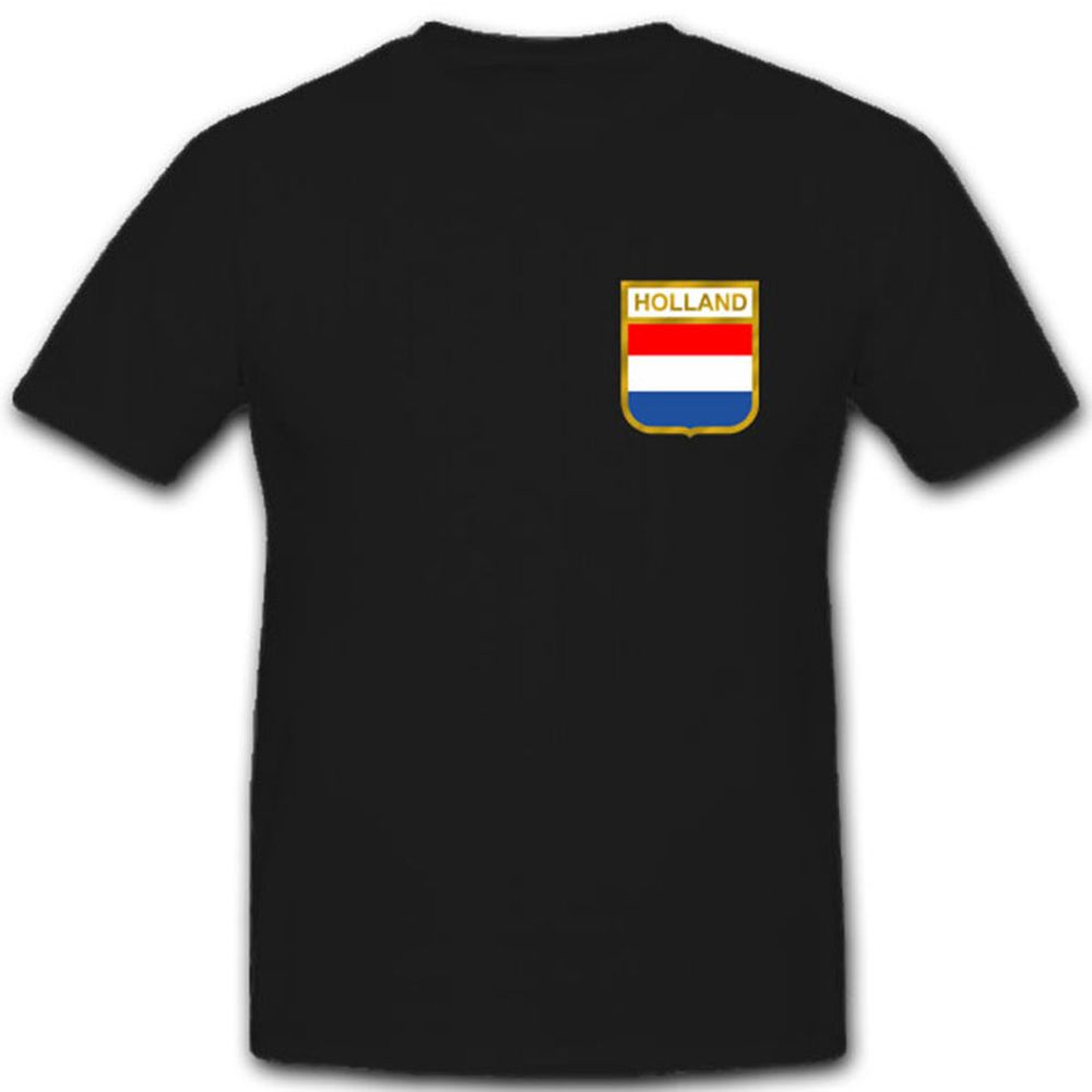 Netherlands Holland Niederlande Flagge Fahne Wappen Abzeichen - T Shirt #2654