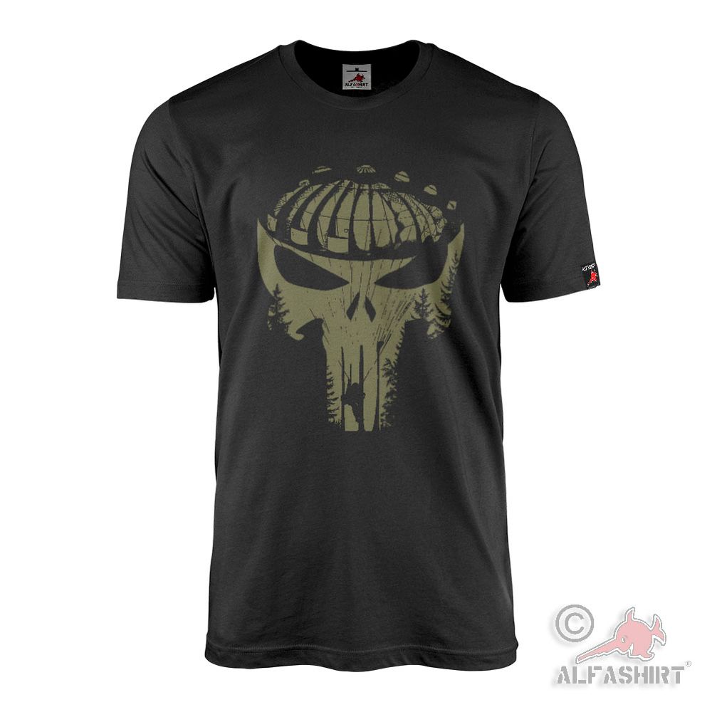 AIRBORNE Skull Fallschirmjäger Soldat Einsatz Veteran T-Shirt#45909