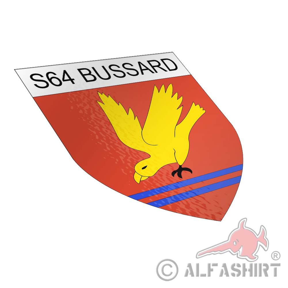 Bootswappen P6114 S64 Bussard Albatros-Klasse Bremen-Vegesack DRBX 7x6cm#A4896