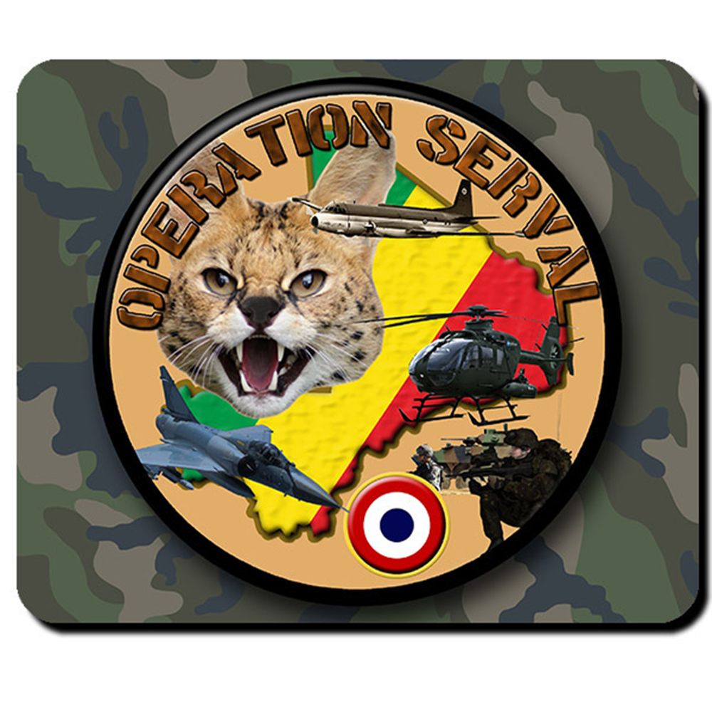 Operation Serval Frankreich französische Streitkräfte Mali Katze - Mauspad #6953
