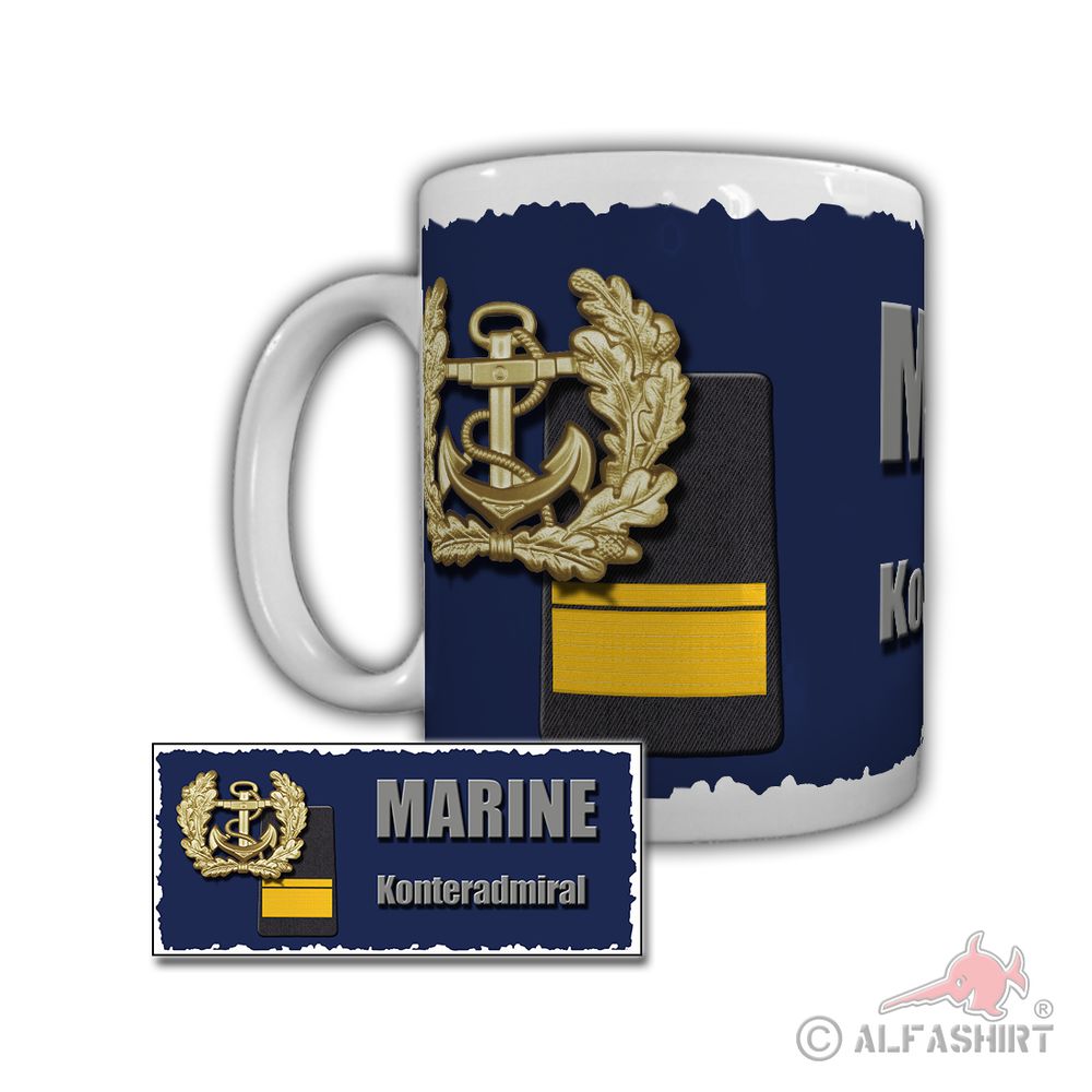 Tasse Marine Konteradmiral Korvette Braunschweig-Klasse K 130 Bundeswehr #29317