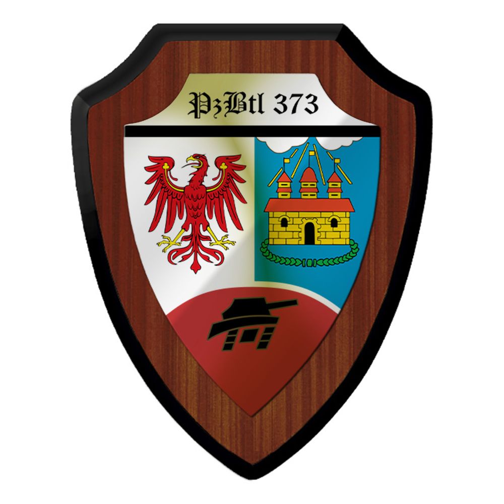 Wappenschild PzBtl 373 Panzerbataillon Bundeswehr Holzschild Militär #47541