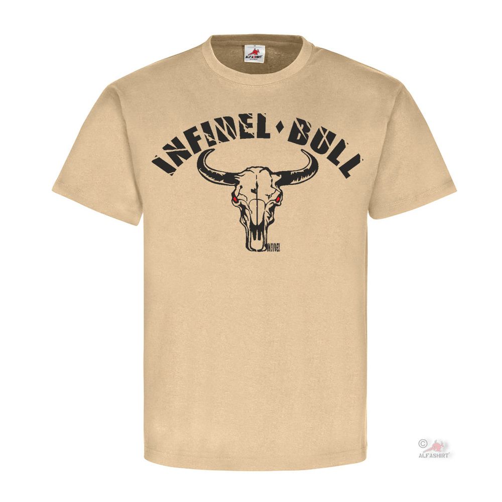 Infidel Bull BW US Army Europe Unbeliever Fighter T Shirt # 19355