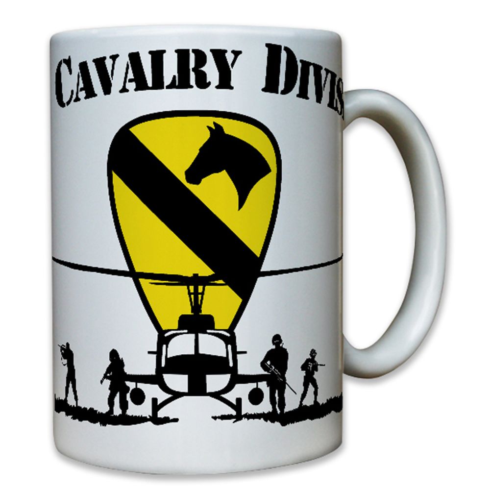1st Cavalry Division USA Soldaten Helikopter Hubschrauber US - Tasse #7819