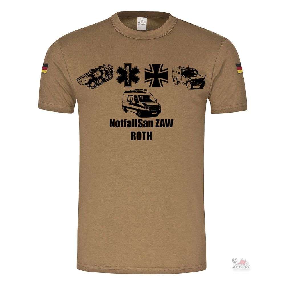 NotfallSan ZAW Roth Sanitäter BW Hörsaal Fahrzeug BW Tropenshirt #19944