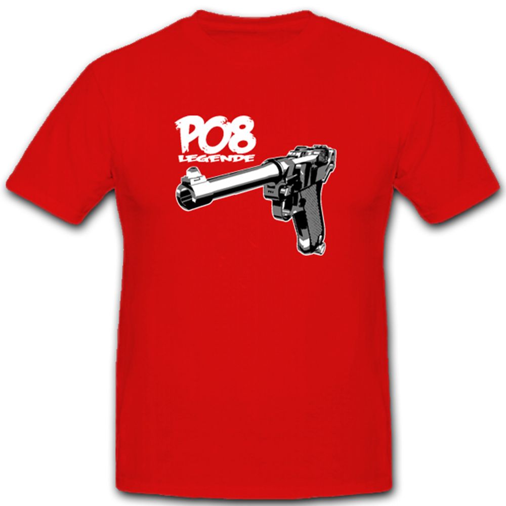 P08 Legende Pistole Waffe WK - T Shirt #4759