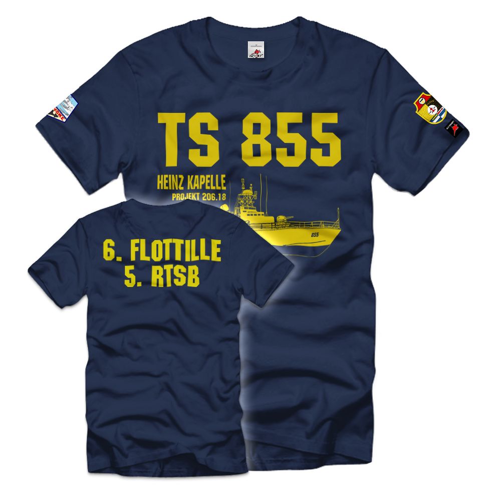 TS 855 Heinz Kapelle Torpedoschnellboot Projekt 206 NATO Shershen T-Shirt#38191