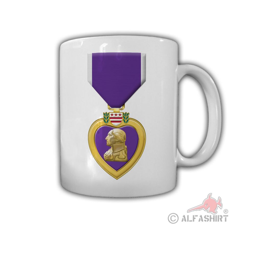 Purple Heart Wounded Award Armed Forces USA Coffee Mug # 27636