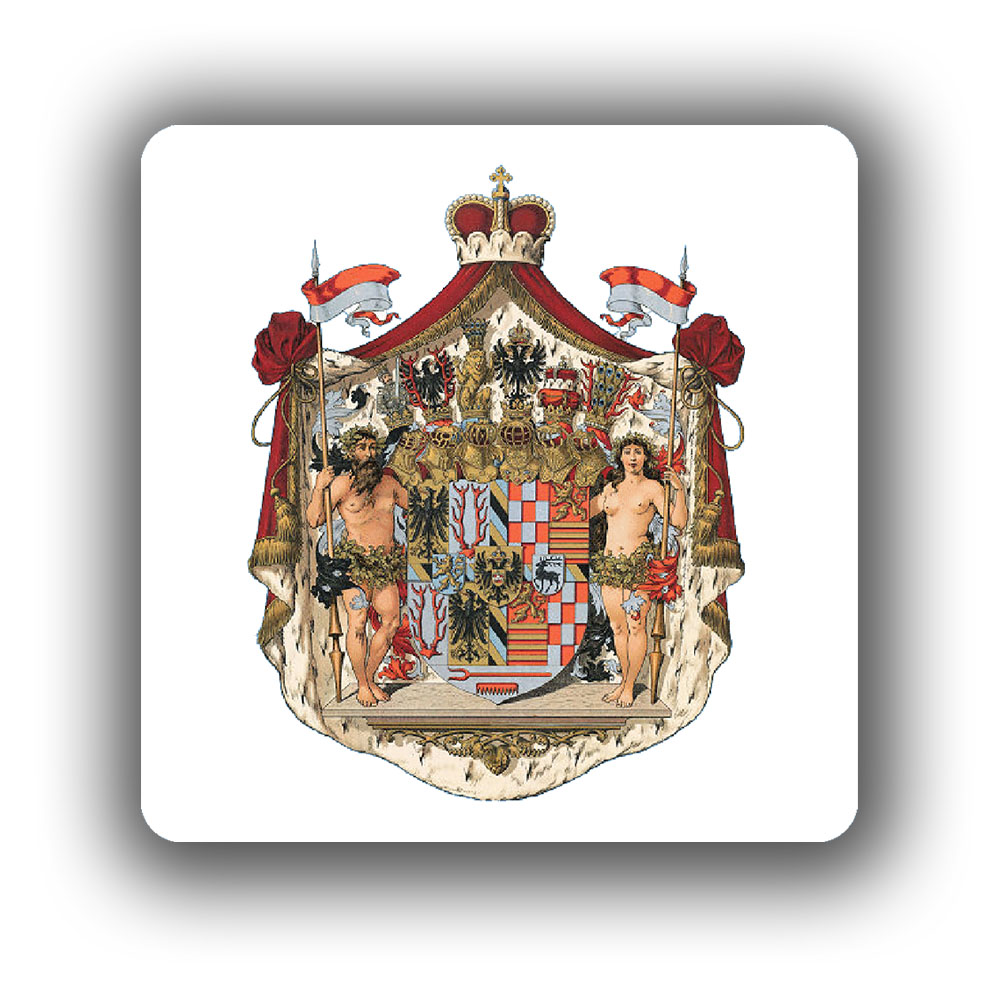 Aufkleber Sticker 7x7cm Fürstentum Schwarzburg-Rudolstadt Thüringen #A6514