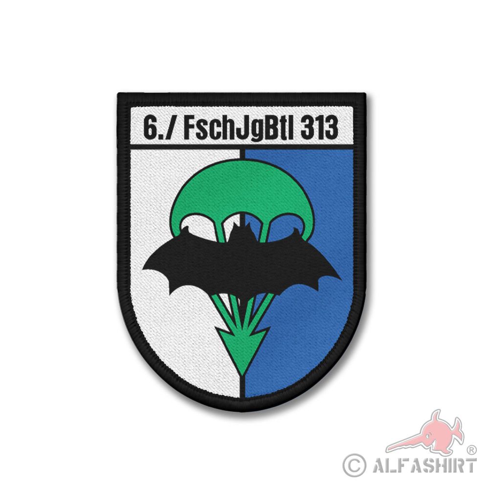 Patch 6 Kompanie FschJgBtl Fallschirmjägerbataillon 313 LLBrig 31 BW Heer #44794