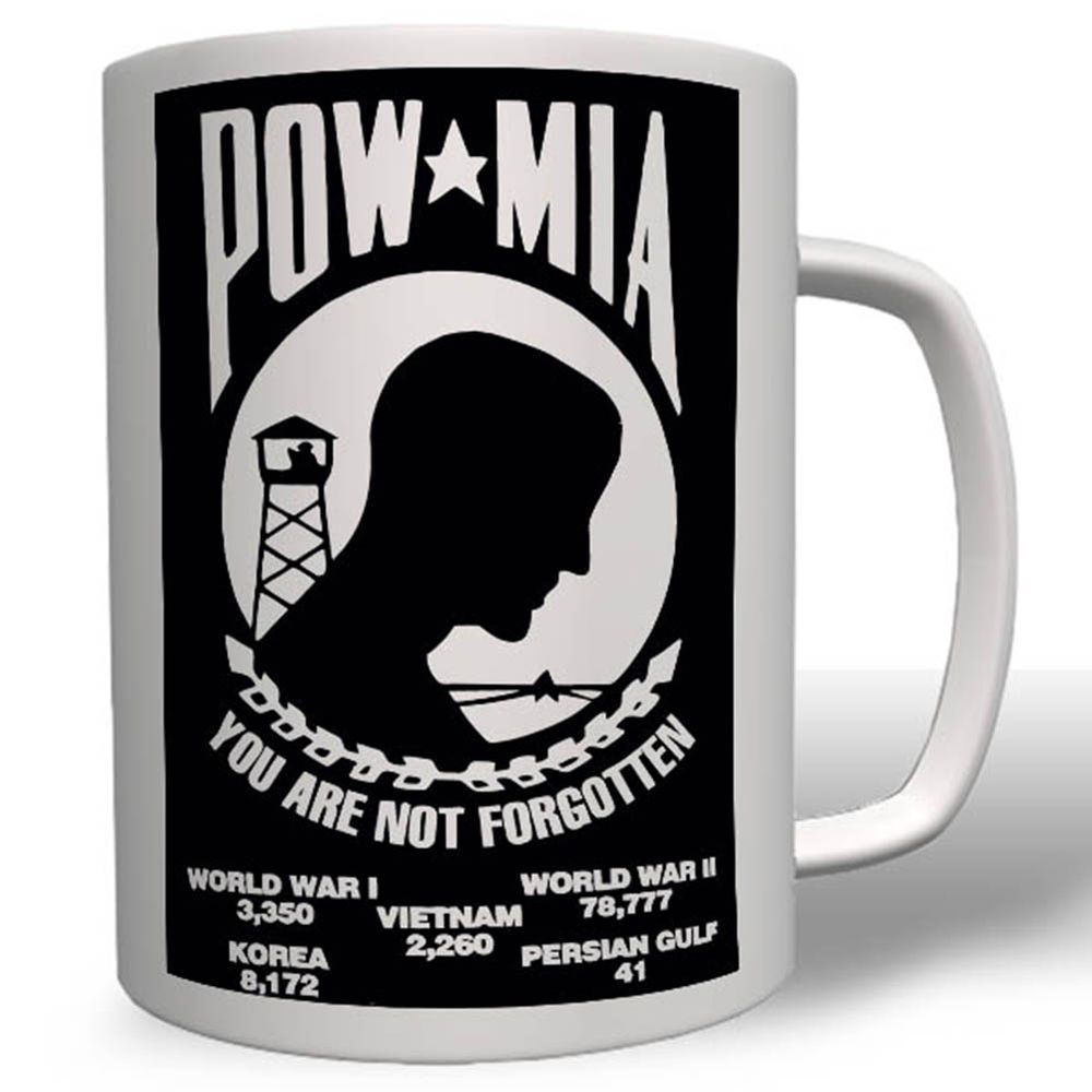 Pow Mia Wk Wh Wappen Emblem Abzeichen -Tasse Becher Kaffee #2146