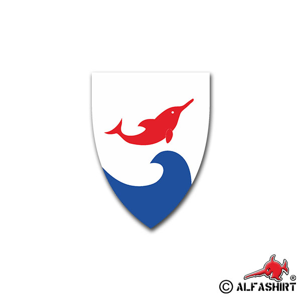 Decal Destroyer 4 Z4 Marine Identification D178 Crest 7x5cm A1444
