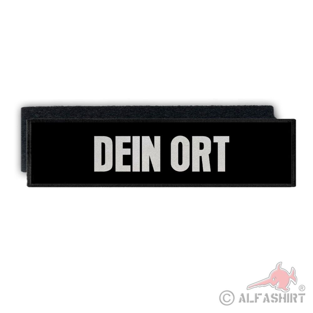 Rückenpatch personalisiert schwarz weiß Uniform individuell anpassen #41540