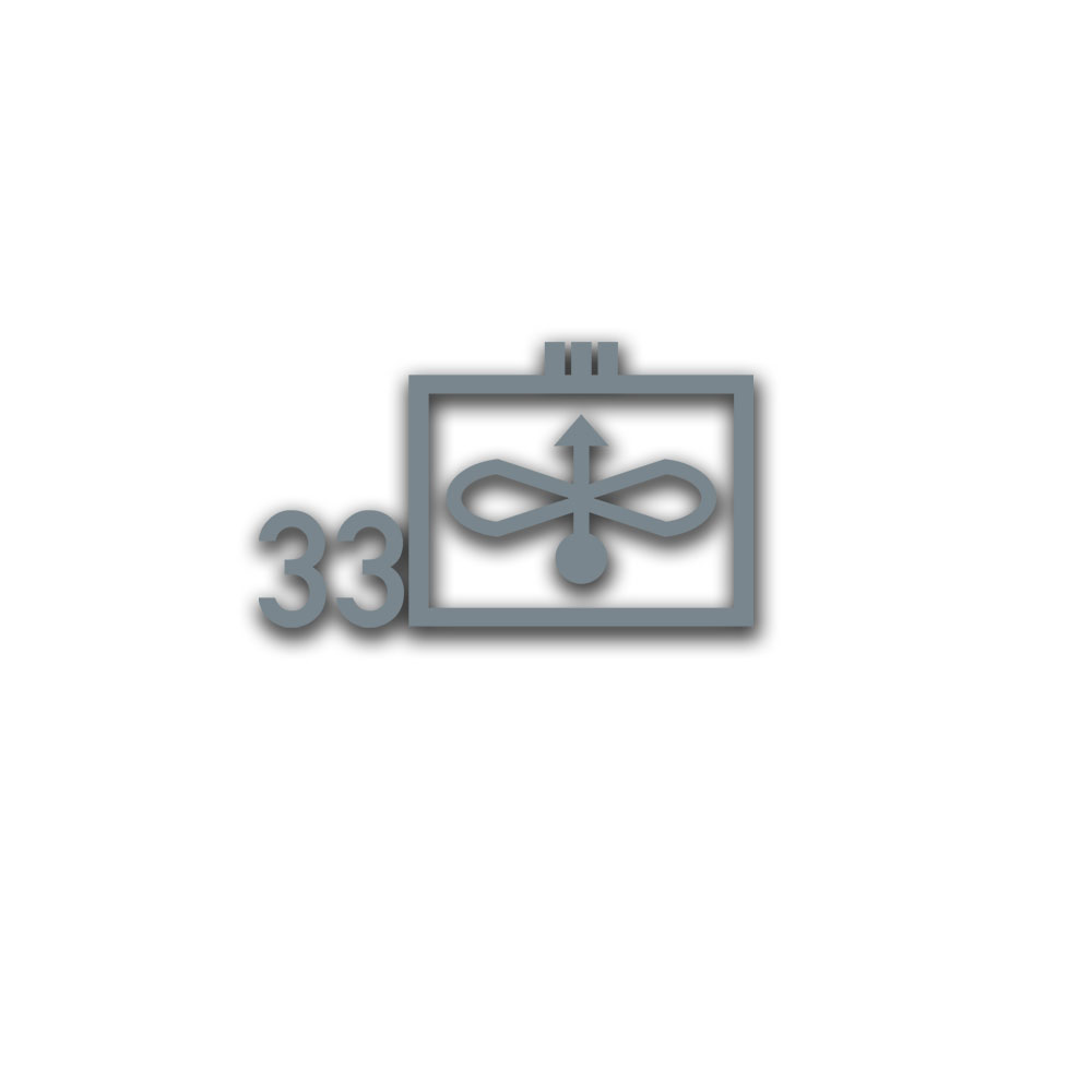 Aufkleber/Sticker Taktisches Zeichen JaboG 33 ZDv 1-11 Militär 26x15cm A5077