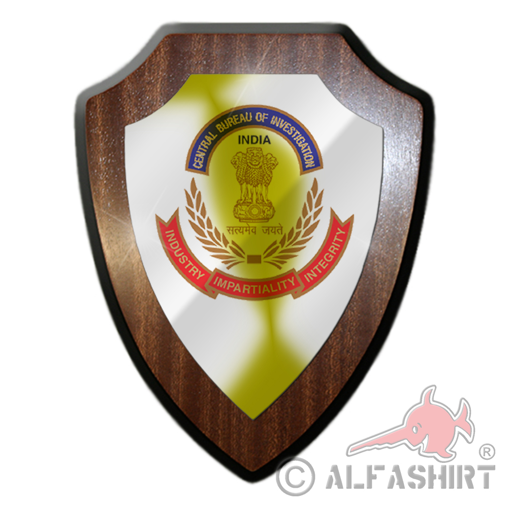 Heraldic shield CBI Central Bureau of Investigation India Police Emblem # 27029