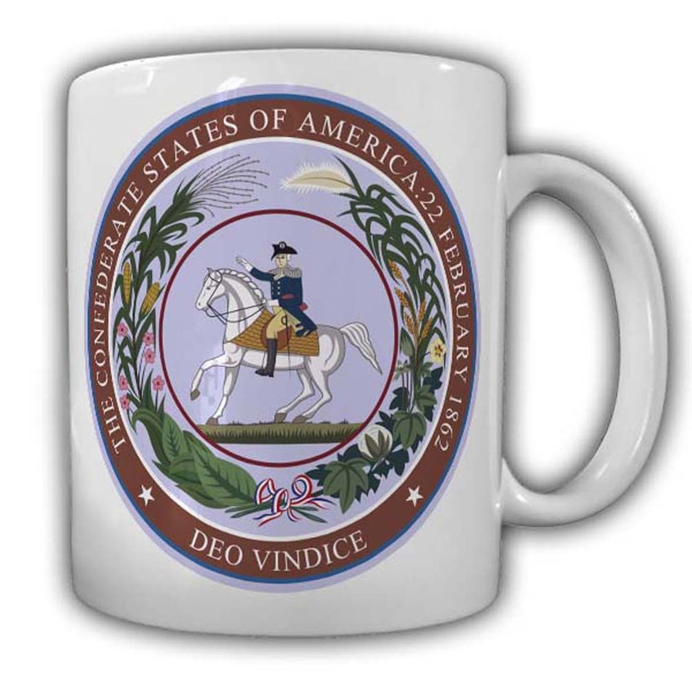 The Comfederate States Tasse Wappen Siegel Symbol #22616