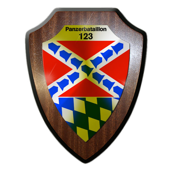 Wappenschild PzBtl 123 Panzerbataillon Bundeswehr Wappen Abzeichen Amberg #22320