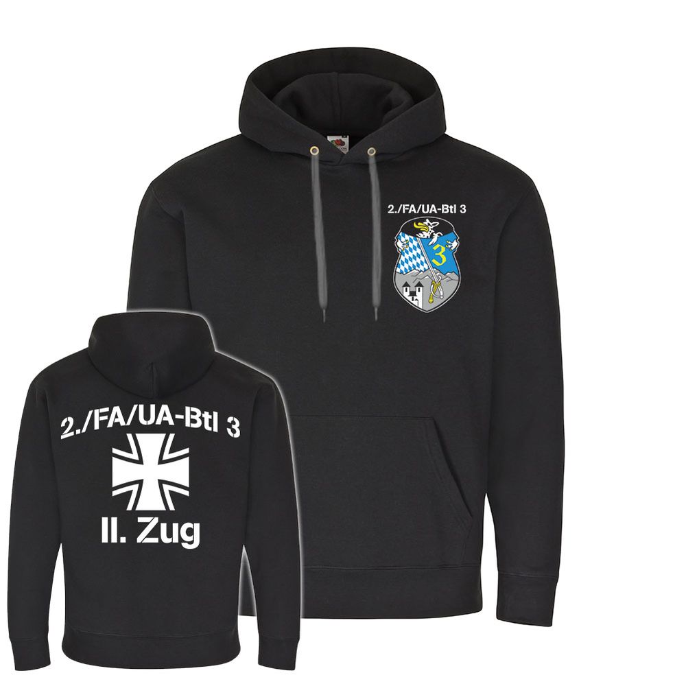 2 FA-UA Btl 3 II Zug Unteroffizieranwärterbataillon Kapuzenpullover #20391