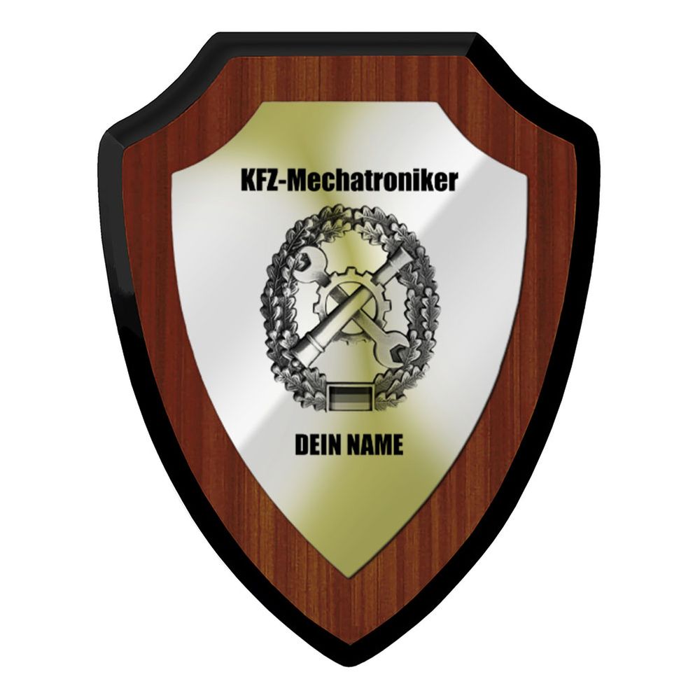 Wappenschild personalisierbar KFZ-Mechatroniker Instandsetzung Reparatur #43627