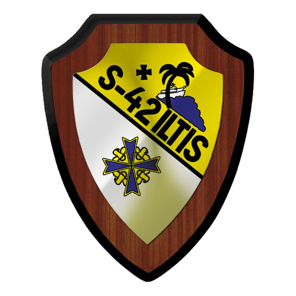 Wappenschild Wappen Flugkörperschnellboot P6142 S42 Iltis Bundesmarine #47526