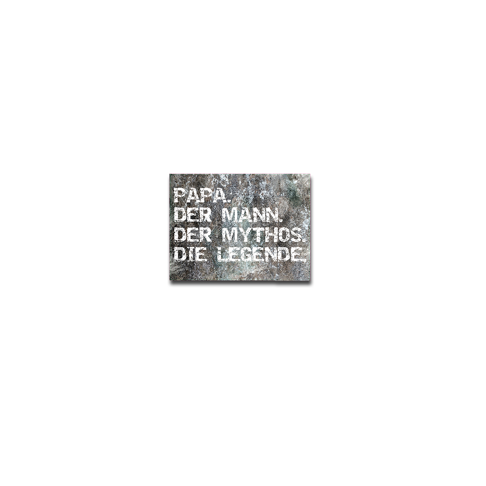 Aufkleber/Sticker Papa der Mann der Mythos Vater Vatertag Geschenk 10x13cm A4996
