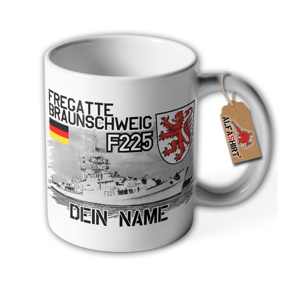 Tasse Fregatte Braunschweig F225 Personalisiert Bundesmarine Bundeswehr #36119