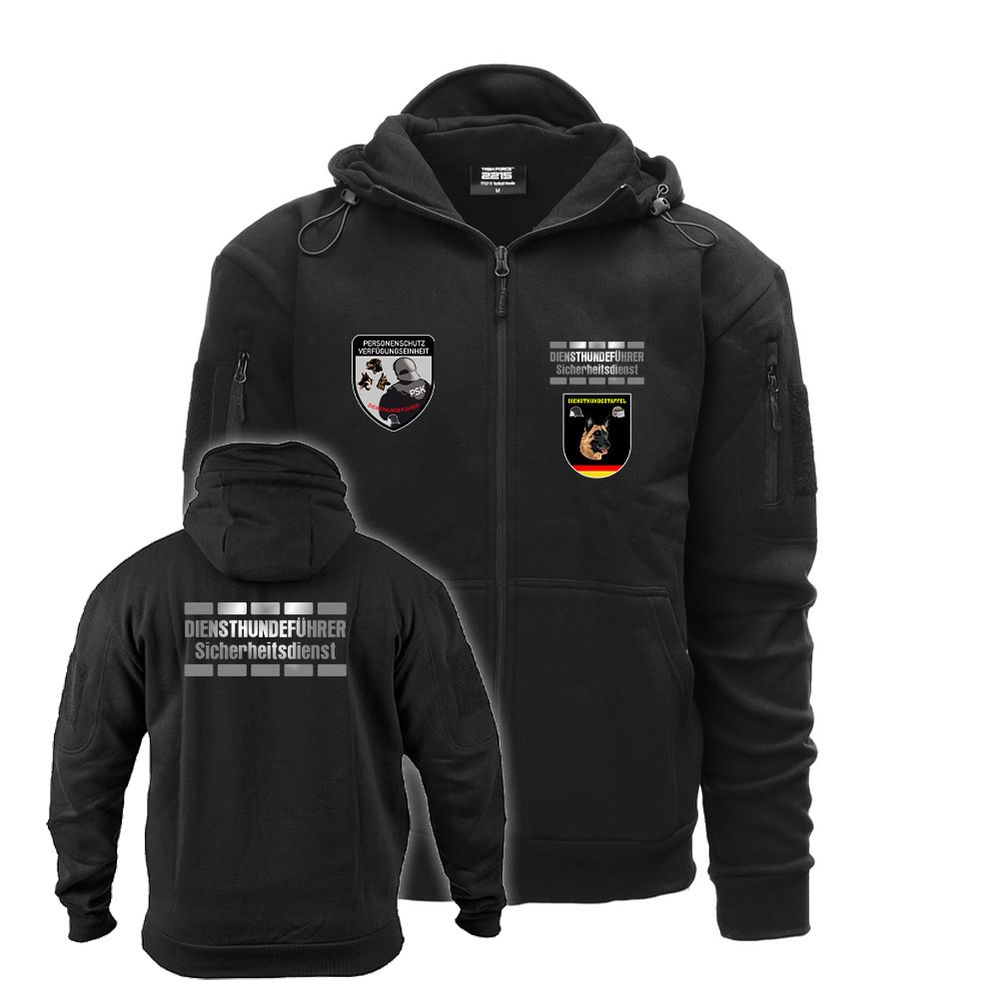 Tactical Hoodie Zipper Security Diensthundeführer Verfügungseinheit #K03634