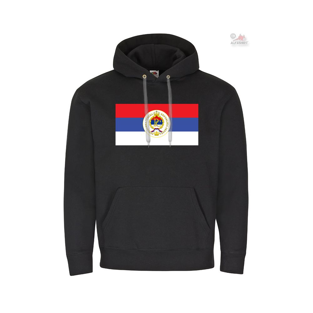 Hoodie Flagge Serbien Binnenstaat Balkanhalbinsel Belgrad Pullover #34975