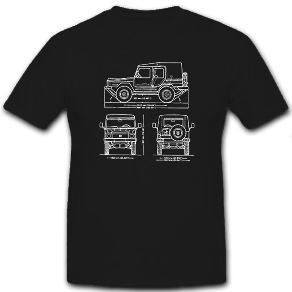 Typ 183 Geländewagen Fahrzeug Kfz Oldtimer Bundeswehr Bw - T Shirt #8776