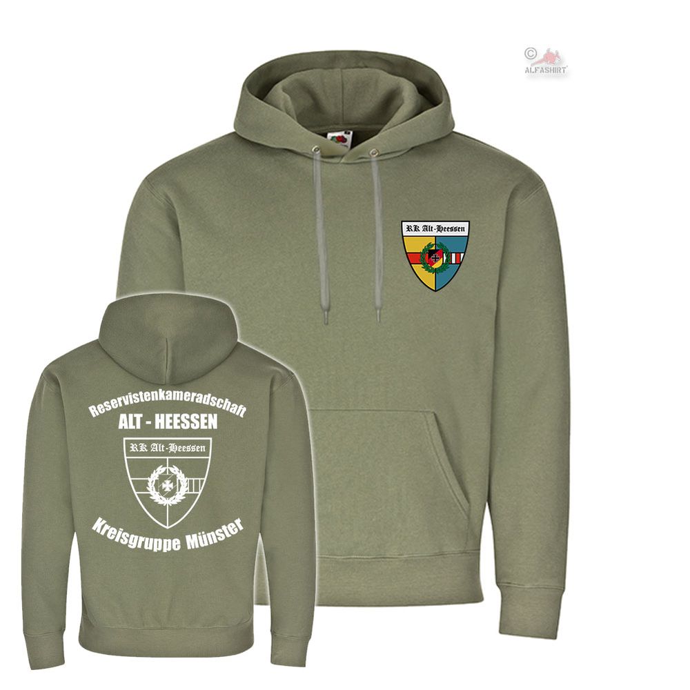 RK Alt - Heessen Reservisten Kameradschaft Bundeswehr Hoodie #23453