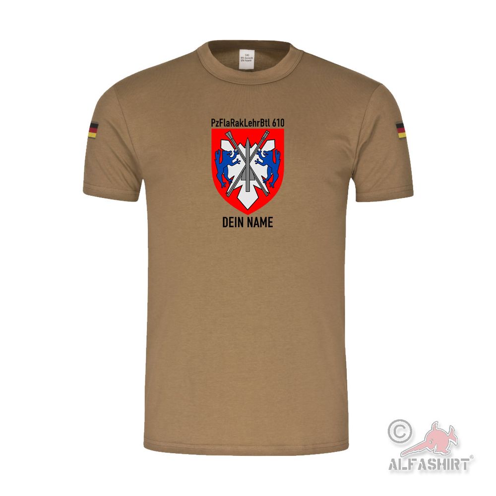BW Tropical Shirt PzFlaRakLehrBtl Panzerflugabwehrraketenlehrbataillon 610 #45517
