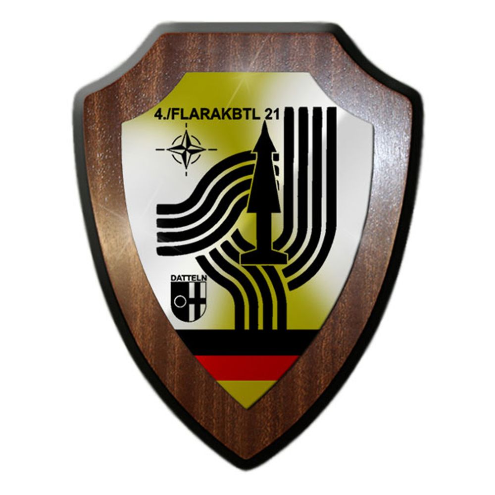 Wappenschild-4 FlaRakBtl 21 Datteln Luftwaffe Flugabwehr Wappen #14097