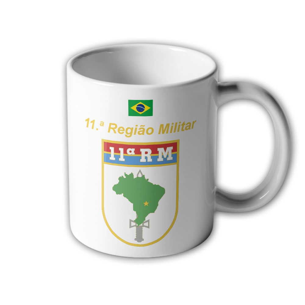 11ª Regiao Militar Brasilien RM Brasao Army Abzeichen Infanterie Tasse #33397