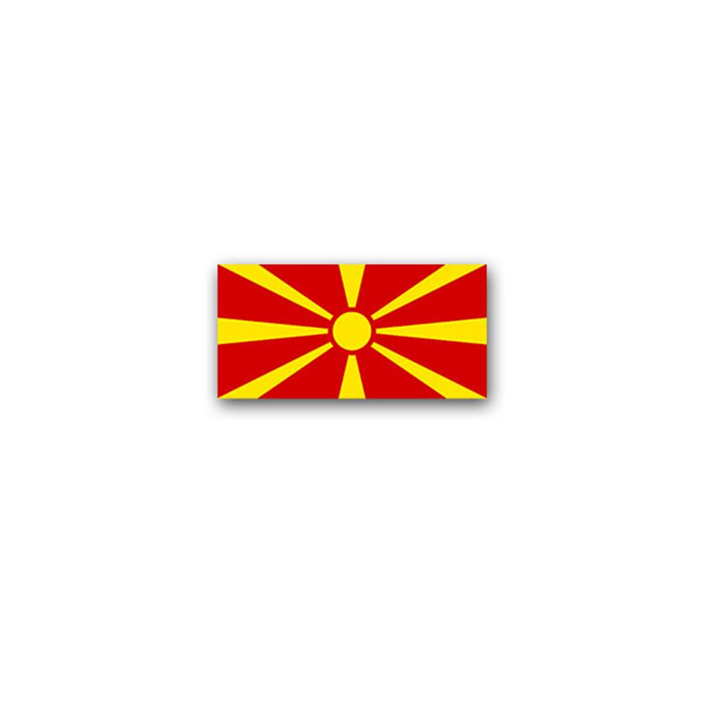 Aufkleber/Sticker Mazedonien Flagge Republika Makedonija Fahne 7x3,5cm A3004