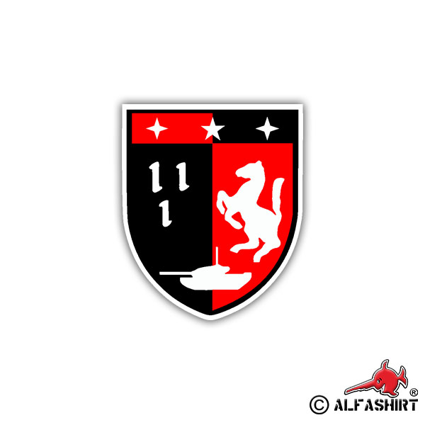 Aufkleber/Sticker PzBtl 120 Wappen Abzeichen Panzerbataillon Emblem 7x6cm A1264
