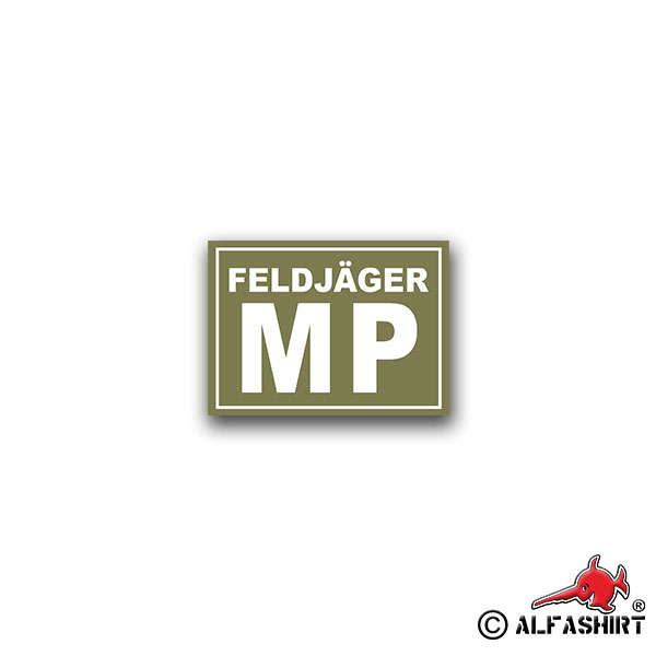 Aufkleber/Sticker Feldjäger MP Militärpolizei Feldjägerdienst 10x7cm A1643