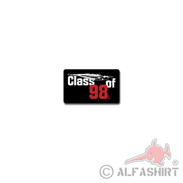 Class of 98k Sticker Carabiner Rifle Sniper Sniper 12x7cm # A3752