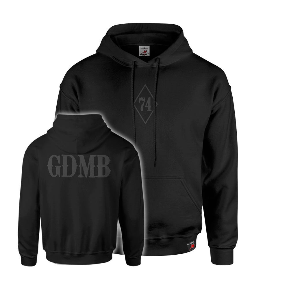 Hoodie Green Devils 74 Raute Gestickt #K03797