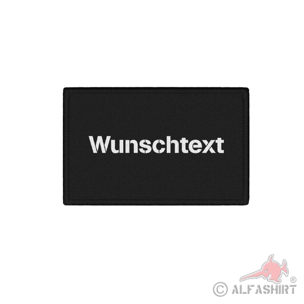 Patch 7,5x4,5cm personalisierbar Patch mit deinem Wunschtext Text Name #44532